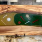 Italian Olivewood & Epoxy River Golf Themed Charcuterie Board 1 of 2