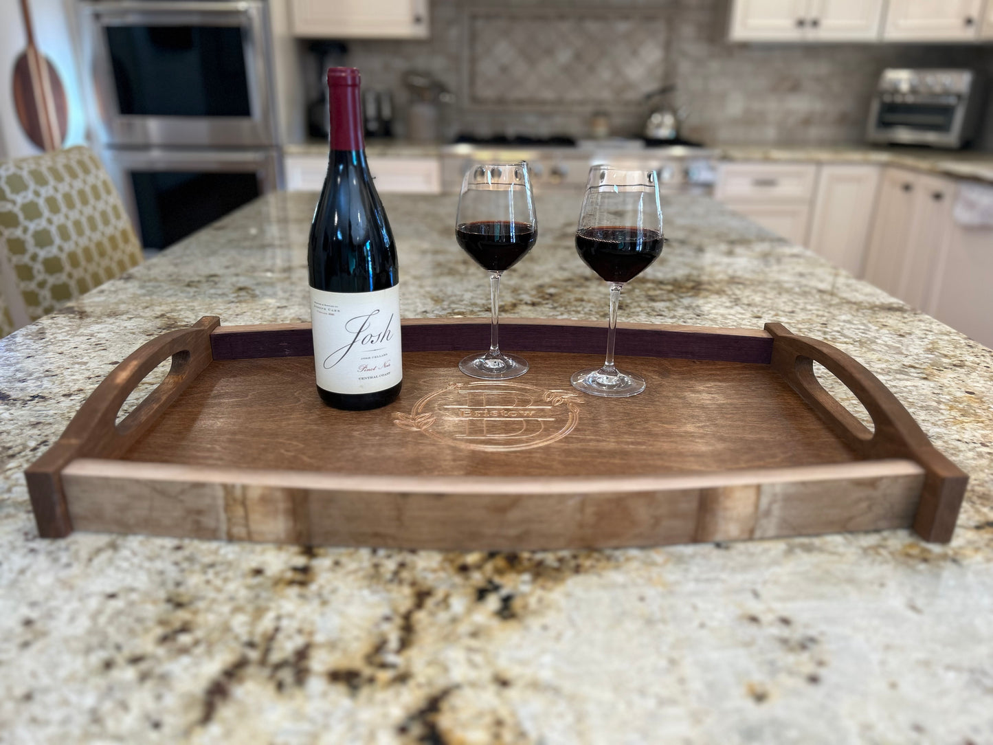 Wine Stave Serving Tray