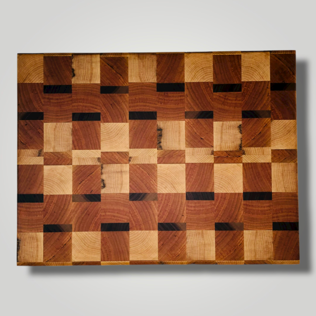 Walnut & Sugar Maple Checkered End Grain Cutting Boards