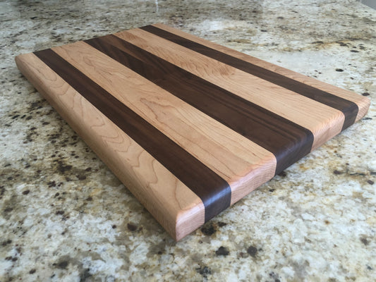 Edge Grain Cutting Board - Maple & Walnut